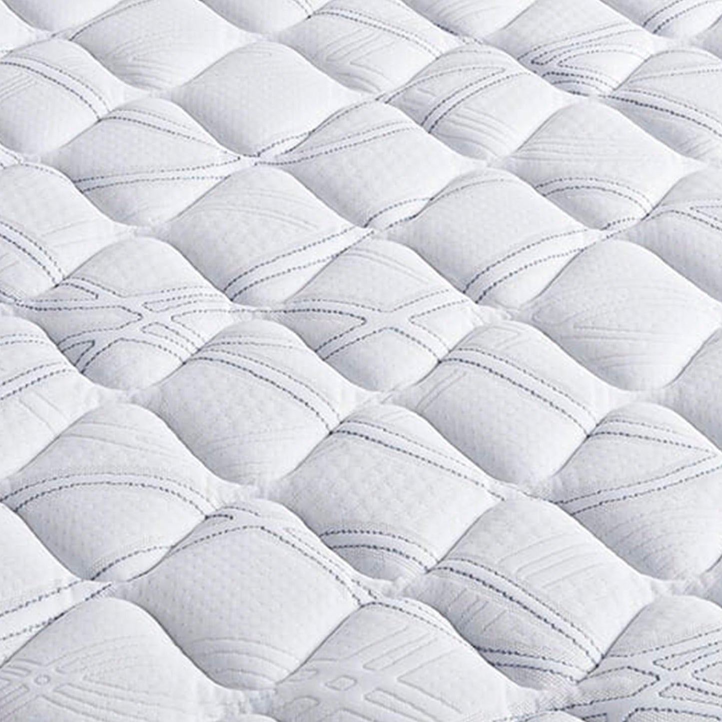 Close-up view of the soft material on the The Serta Classic Elite Extra Firm 13" mattress 