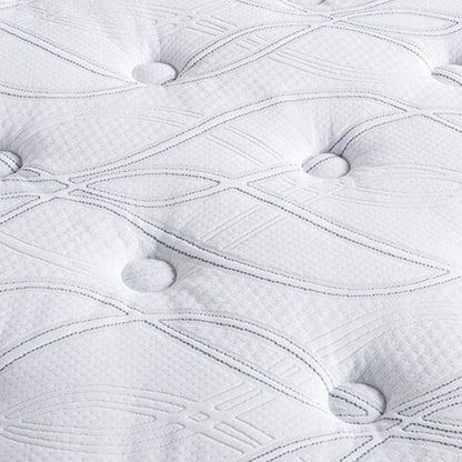 Close-up view of the fabric on a Serta Classic Elite Plush Pillow Top 15"