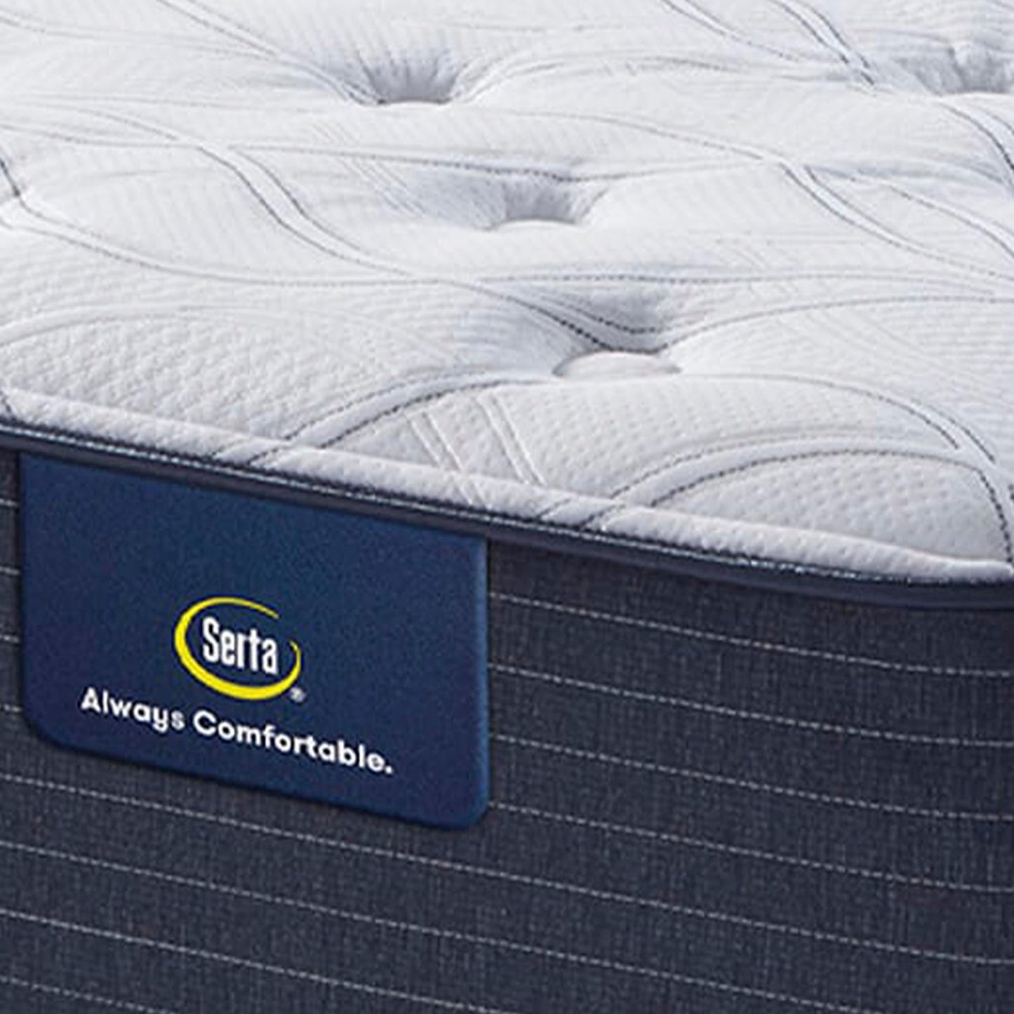 Corner view of The Serta Classic Elite Plush 14" 