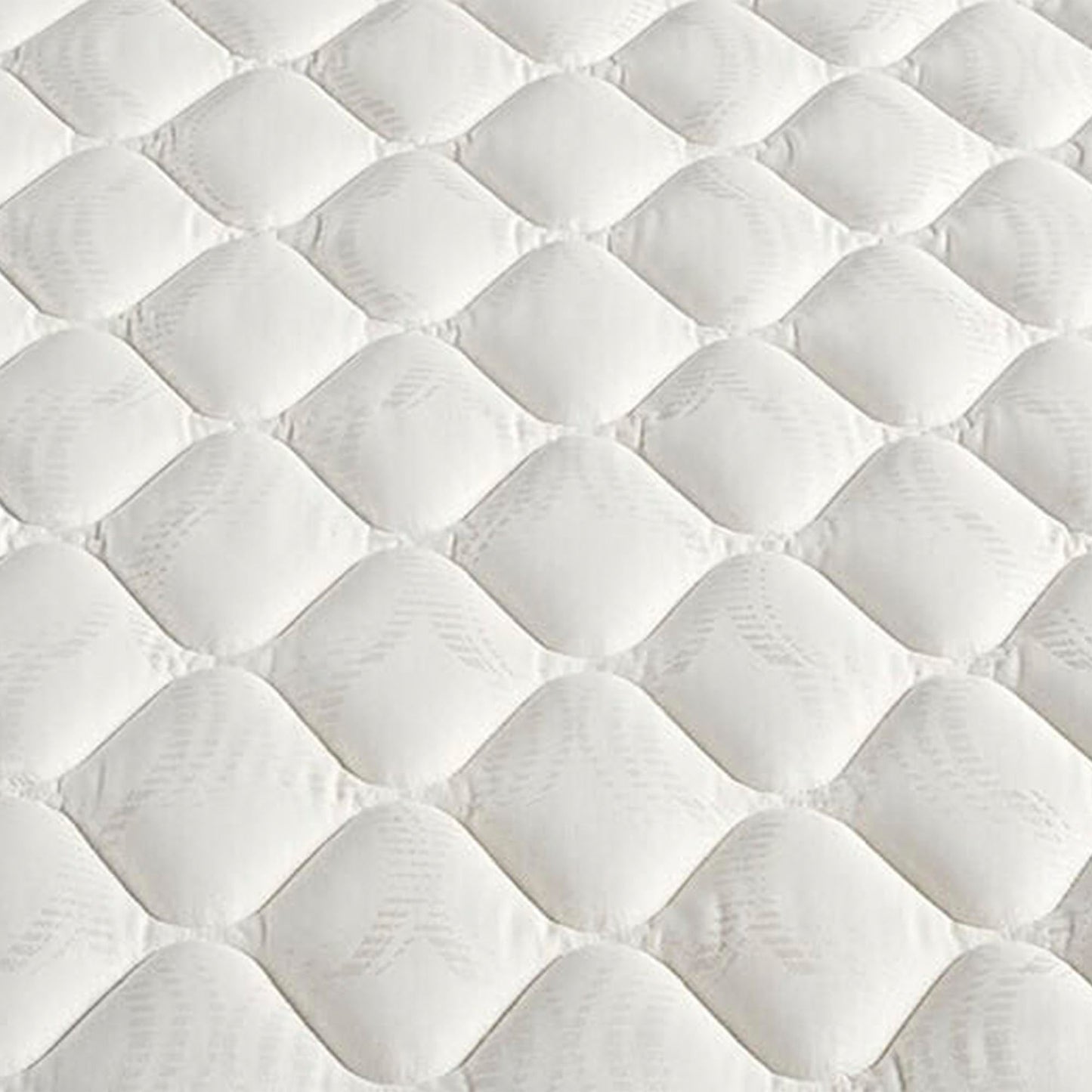 Close-up view of the fabric on a Serta Classic Firm 10.5"