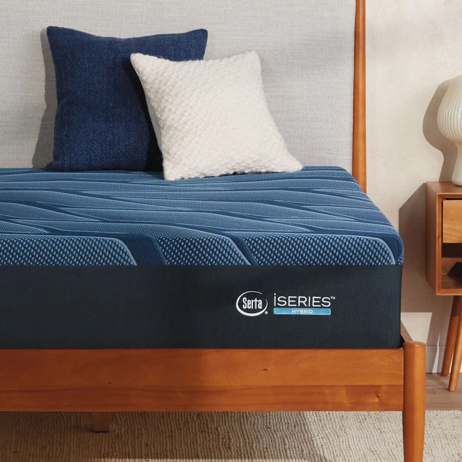 Serta iSeries hybrid mattress in a bedroom