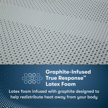 Graphite-Infused Latex Foam insides of an Perfect Sleeper Pro Dublin Medium Mattress || Level: Level 2 || Feel: Medium
