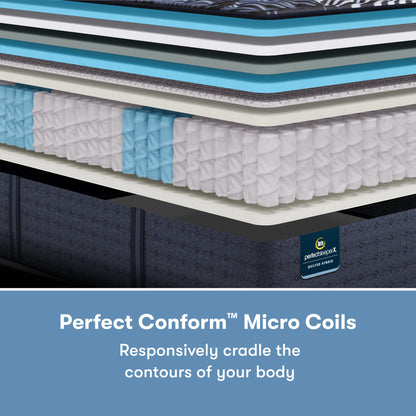Inside look the Micro Coils of a Perfect Sleeper X Quilted Hybrid Max Plush Pillow Top Mattress || feel: Plush Pillow Top || level: Level 2