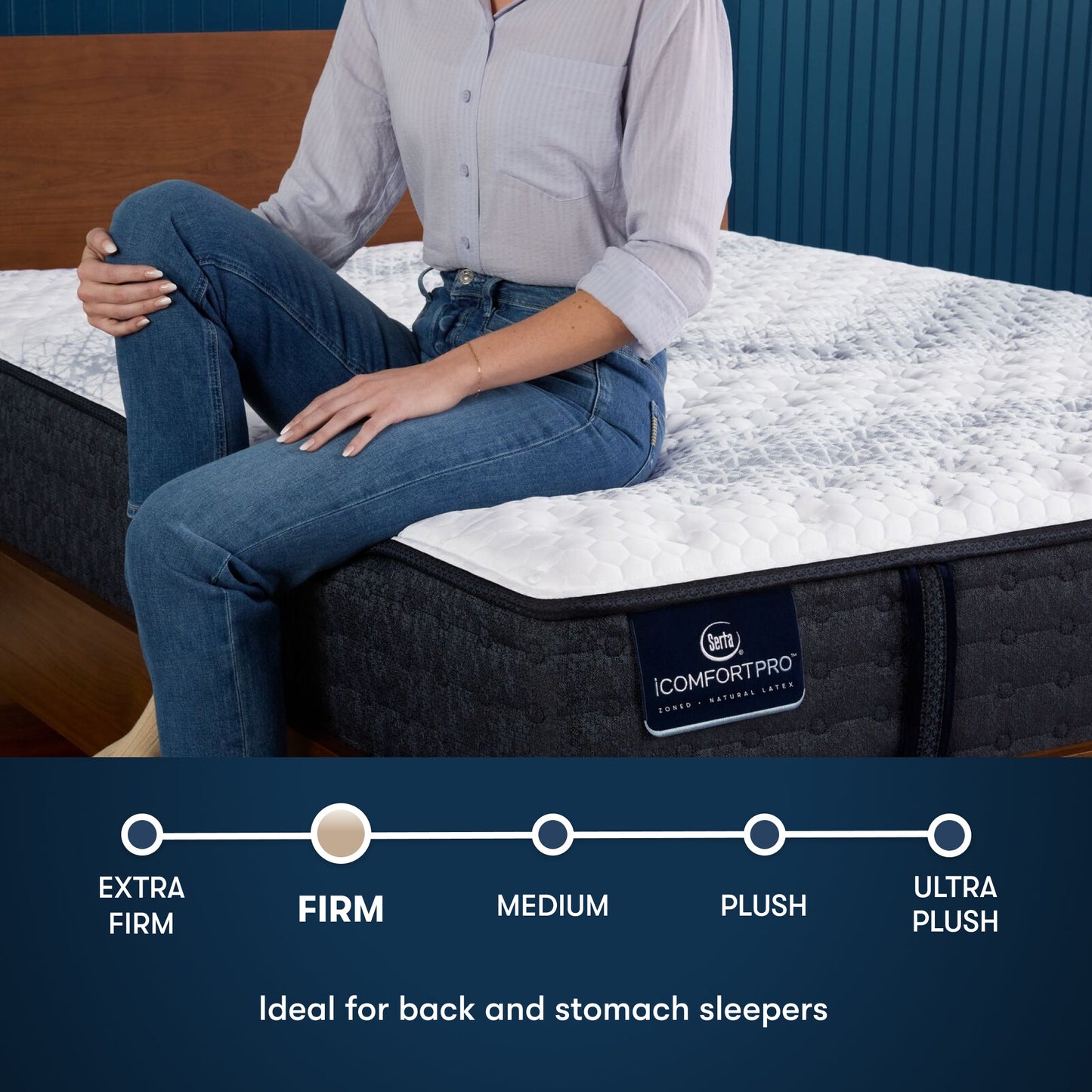 iComfortPro Ambrose Firm Mattress comfort scale || feel: firm || level: Level 2