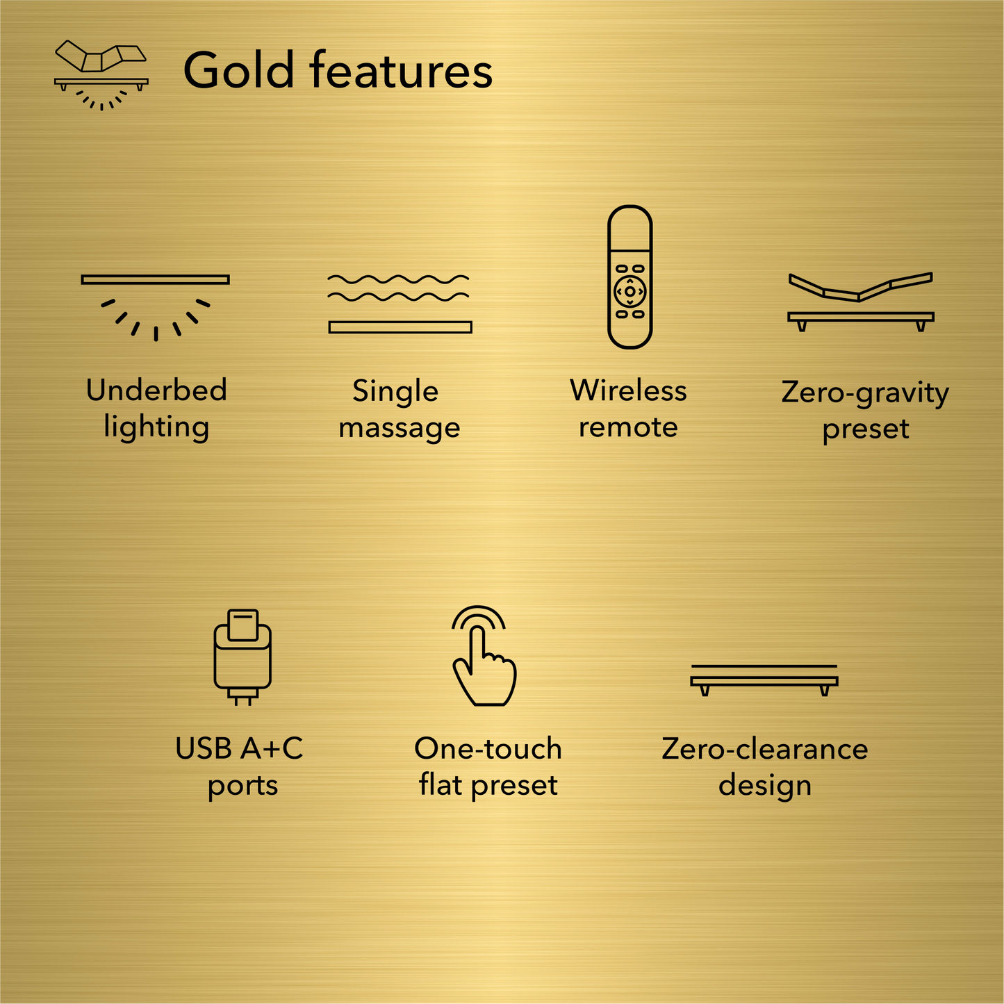Diagram of Baselogic Gold Adjustable Base showing its features 