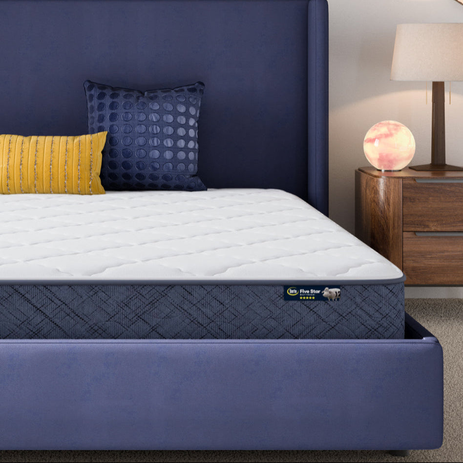 Serta Five Star mattress in a bedroom