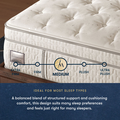 Masterpiece™ Handcrafted by Serta® Exhibit Medium Pillow Top